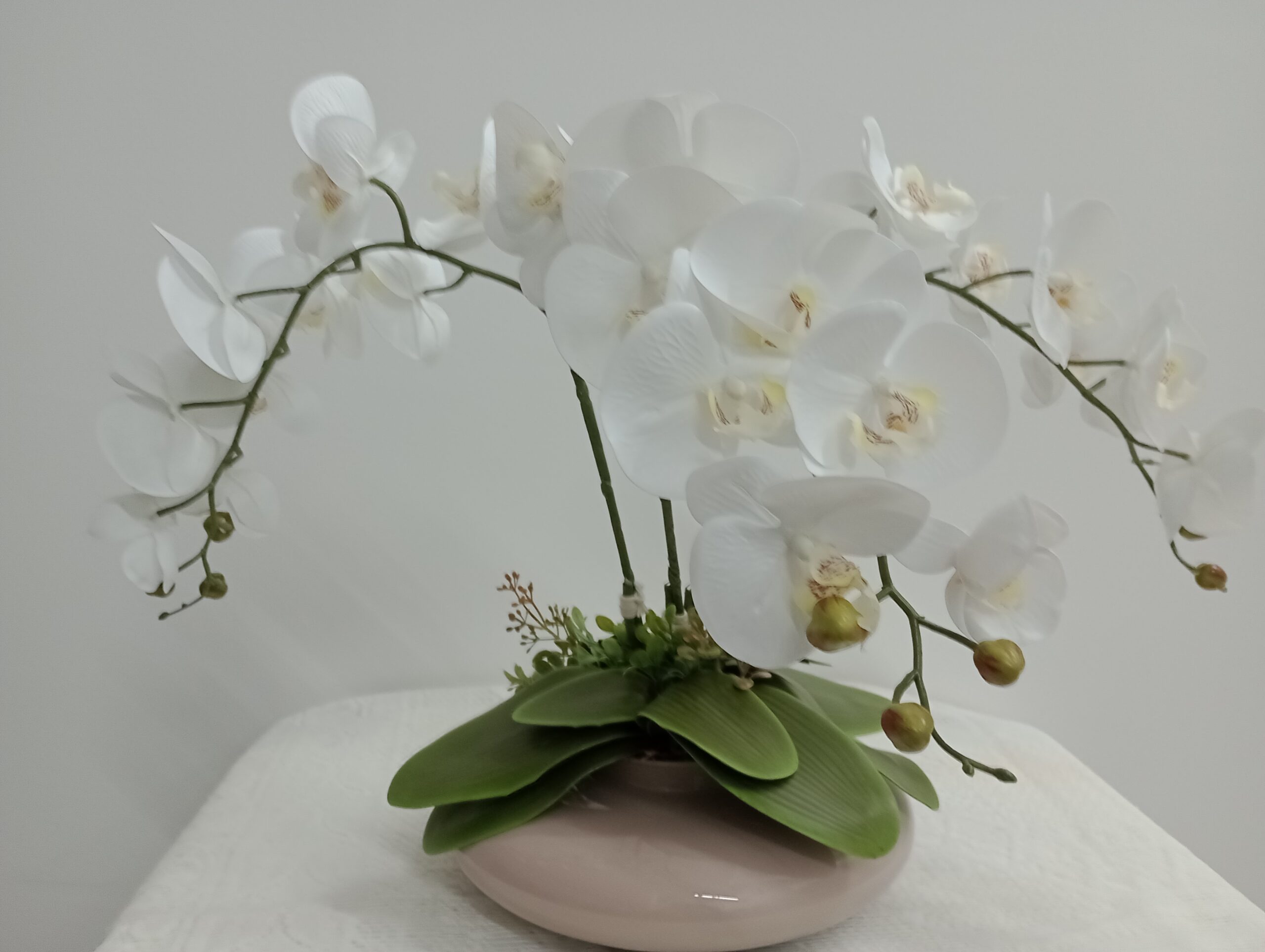 Arranjo de Orquídeas Cascata Toque Real