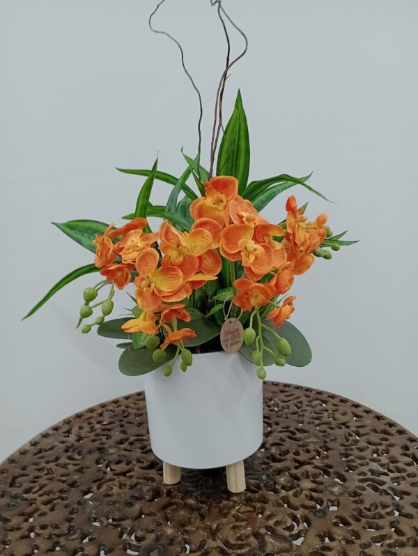 Arranjo Orquídea Phalaenopsis Laranja